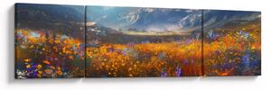 Obraz - Malowany górski krajobraz II. (170x50 cm)