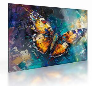 Obraz na szkle - Motyl, obraz olejny (70x50 cm)