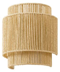 Lampa Ścienna Lindby, Anuva, ściemnialny, beżowy, salon, papier | karton, dworkowy | rustykalny