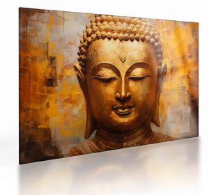 Obraz na szkle - Budda, obraz olejny (70x50 cm)