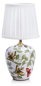 Biała lampa stołowa z tekstylnym kloszem (wysokość 33 cm) Mansion – Markslöjd