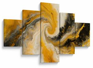 Obraz - Abstrakcja spiralna (125x70 cm)
