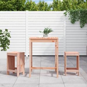 Zestaw Mebli Ogrodowych Komplet Barowy 3-Częściowy Drewno Na Taras Balkon Ogród