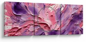 Obraz - Romantyczna abstrakcja (z zegarem) (90x30 cm)