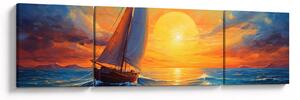 Obraz - Żaglówki (170x50 cm)