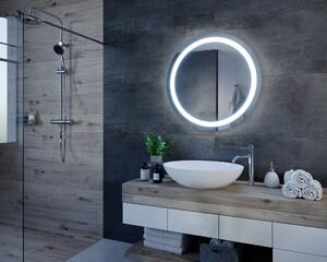 Okrągłe LED lustro do łazienki z oświetleniem C4