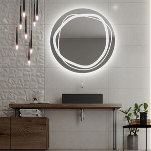 Okrągłe LED lustro do łazienki z oświetleniem C9