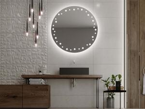 Okrągłe LED lustro do łazienki z oświetleniem C10