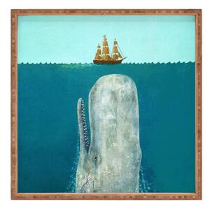 Drewniana taca dekoracyjna Moby, 40x40 cm