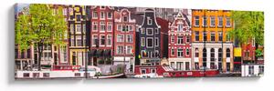 Obraz - Amsterdam, domy tańca (170x50 cm)