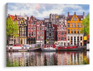 Obraz - Amsterdam, domy tańca (70x50 cm)