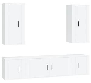 5-częściowy zestaw szafek telewizyjnych, biały