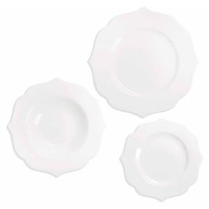 Zestaw talerzy 18 szt. new bone china dla 6 osób Queen – Brandani