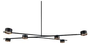 Czarna metalowa lampa wisząca Coda – Trio Select