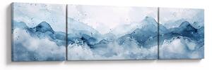 Obraz - Chmury i fale, akwarela (170x50 cm)