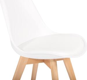 Krzesło do jadalni BOLONIA białe - 4 szt