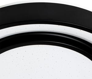 Inteligentna nowoczesna lampa sufitowa czarna 38 cm z diodami LED i RGB - Jochie Oswietlenie wewnetrzne