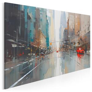Oś urbanistyczna - nowoczesny obraz na płótnie - 120x80 cm