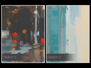 Oś urbanistyczna - nowoczesny obraz na płótnie - 120x80 cm