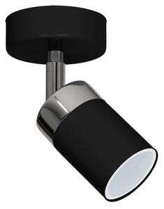 Czarny nowoczesny plafon reflektorowy - K470-Hawe