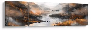 Obraz - Malowanie górskich krajobrazów (170x50 cm)