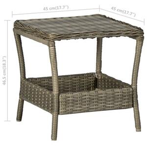 Zestaw Mebli Ogrodowych Komplet Wypoczynkowy Z Poduszkami 2-Częściowy Brązowy Rattan Na Taras Balkon Ogród