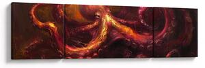 Obraz - Ośmiornica, obraz olejny (170x50 cm)