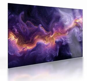 Obraz na szkle - Fioletowa Mgławica (70x50 cm)