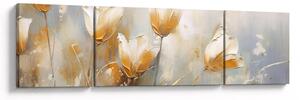 Obraz - Malowanie tulipanów (170x50 cm)