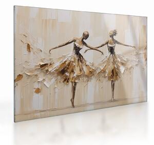Obraz na szkle - Baleriny (70x50 cm)