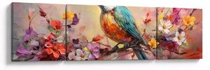 Obraz - Malowanie ptaka (170x50 cm)