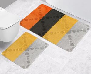 Bellatex Komplet dywaników łazienkowych bez wycięcia Bany Promienie pomar., 60 x 100 cm, 60 x 50 cm
