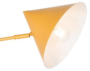 Designerski Kinkiet / Lampa scienna żółty regulowany - Triangolo Oswietlenie wewnetrzne