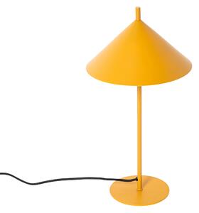 Designerska lampa stołowa żółta - Triangolo Oswietlenie wewnetrzne