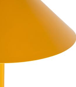 Designerska lampa podłogowa żółta - Triangolo Oswietlenie wewnetrzne