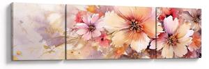 Obraz - Kwiaty (170x50 cm)