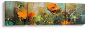 Obraz - Kwiaty (170x50 cm)