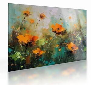 Obraz na szkle - Kwiaty (70x50 cm)