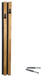 Drewniany wieszak na ubrania Lamele 98cm moduł 12cm