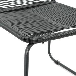 Zestaw Mebli Ogrodowych Komplet Jadalniany 5-Częściowy Czarny Aluminium Na Taras Balkon Ogród