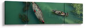 Obraz - Rybacy na rzece (170x50 cm)