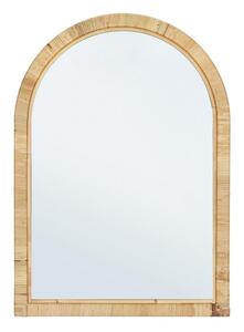 Lustro z rattanową ramą ścienne 50x70 cm Hakima – Bizzotto