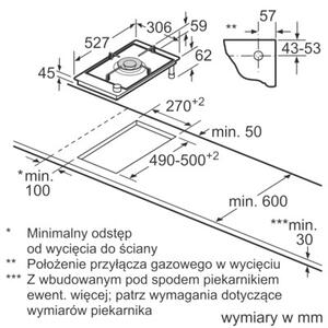 Płyta gazowa BOSCH Serie 8 PRA3A6I10