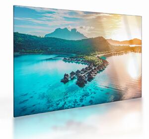 Obraz na szkle - Bora Bora (70x50 cm)