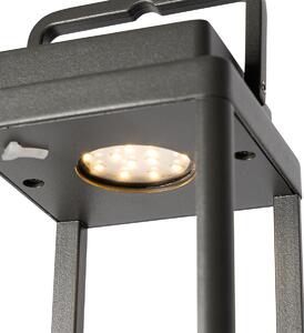 Zewnetrzna Zewnętrzna lampa stołowa ciemnoszara z akumulatorem LED - Yara Oswietlenie zewnetrzne