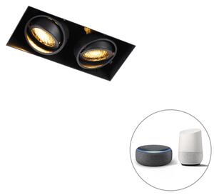 Inteligentne oświetlenie punktowe do wbudowania, czarne Trimless 2, w tym Wi-Fi GU10 - Oneon Honey Oswietlenie wewnetrzne