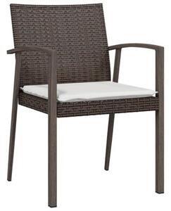 Zestaw Mebli Ogrodowych Komplet Jadalniany 3-Częściowy Rattan Na Taras Balkon Ogród