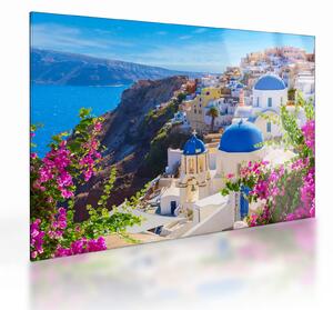 Obraz na szkle - Santorini, Grecja (70x50 cm)