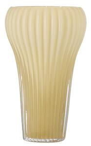 Jasnożółty szklany ręcznie wykonany wazon (wysokość 28 cm) Averie – Bloomingville