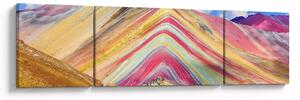 Obraz - Rainbow Mountain, Peru (170x50 cm)